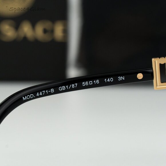 BRAND NEW Versace VE4471B GB1/87 Black Grey Square Women Sunglasses VE 4471B main image 7